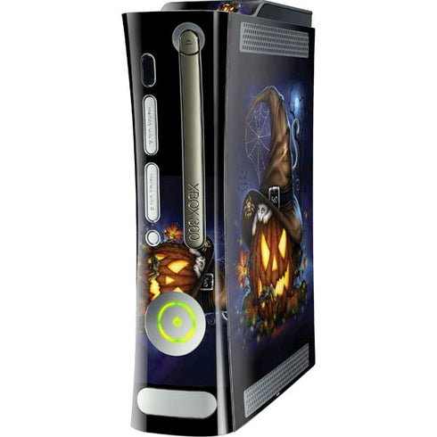 Halloween Cat and Jack O Lantern Pumpkin by Sarah Richter Xbox 360 (Includes HDD) Skin